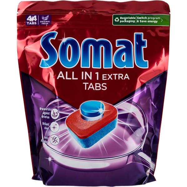 Фото - Таблетка для посудомийної машини Somat All in 1 Extra 44 шт