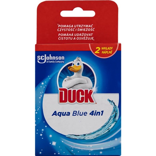 Фото - Туалетний блок SC Johnson Duck Aqua 4в1 Синій (5000204669756)