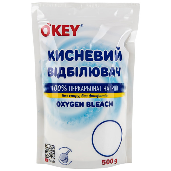 Фото - Засіб для видалення плям O'key кисневий 100% 500г