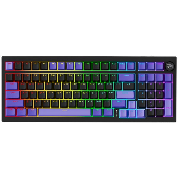 Фото - Клавіатура бездротова ігрова Proove Gaming Slicker Special Edition (Ukraine Layout) black/purple (WKSLSE022401)