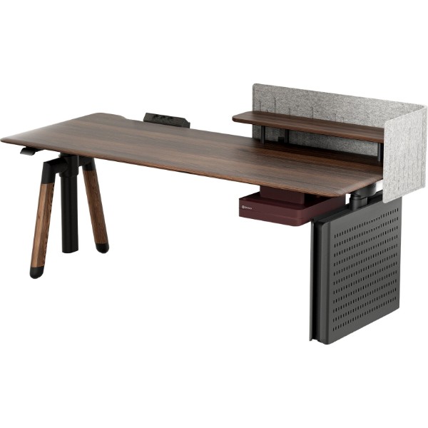 Фото - Стіл з електрорегулюванням висоти Sihoo D07 1.8m Walnut/Black (D07A-101/D07J-101-AB/DO7-P)