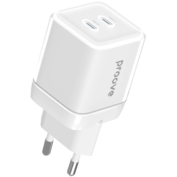 Фото - Сетевое зарядное устройство Proove Pure GaN Max 67W (Type-C + Type-C) White (WCPU67022202) Фото - Сетевое зарядное устройство Proove Pure GaN Max 67W (Type-C + Type-C) White (WCPU67022202)
