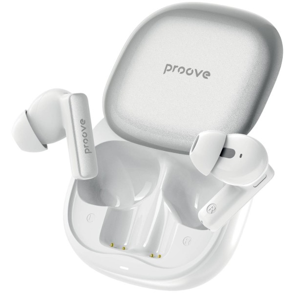 Фото - Наушники вкладыши беспроводные TWS Proove NoLimit TWS with Hybrid ANC (APP) White/Silver (TWNL0001AP26)