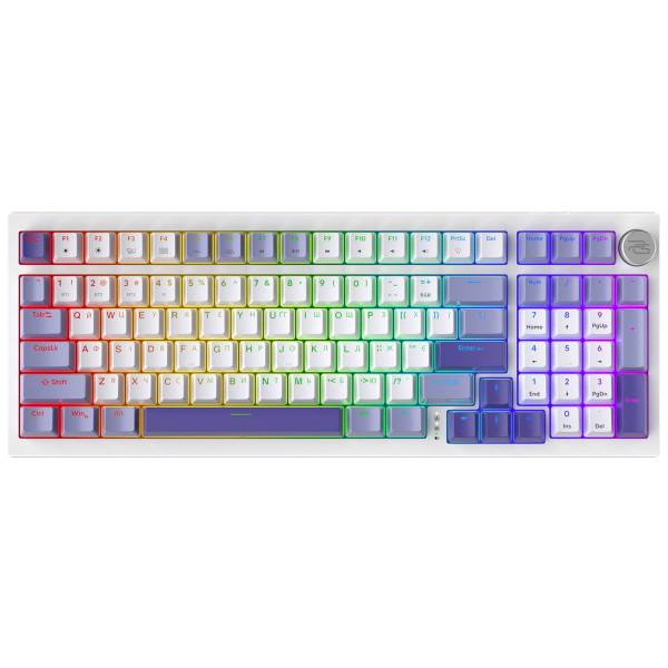 Фото - Клавіатура бездротова ігрова Proove Gaming Slicker (Ukraine Layout) White (WKSL00022402)