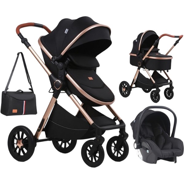 Фото - Коляска універсальна 2 в 1 Kidilo H2D (Black)