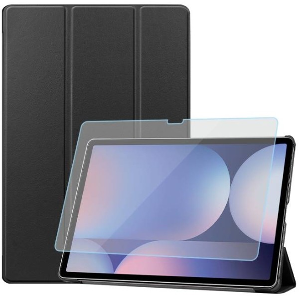 Фото - Чехол для планшета AIRON Premium for Samsung Galaxy Tab S10 Plus 12.4 2024 с защитной пленкой и салфеткой Black (4822356758483)