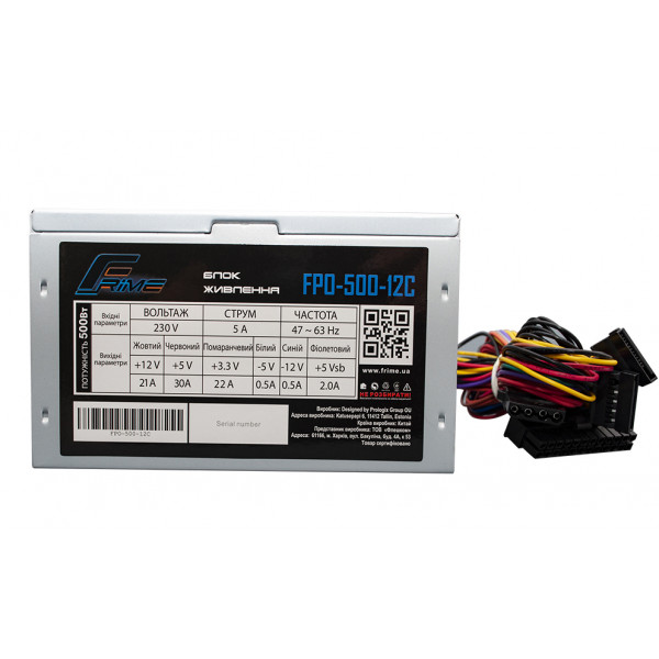 Фото - Блок живлення для ПК Frime FPO-500-12C OEM