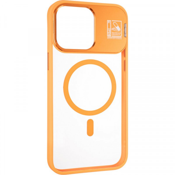 Фото - Чохол для смартфону Gelius Yoga Case Camera stand MagSafe for iPhone 15 Pro Max Flame Orange (98596)