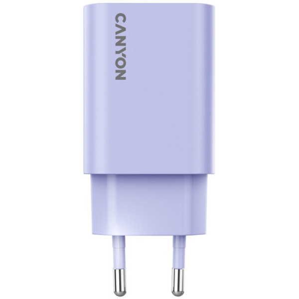 Фото - Сетевое зарядное устройство Canyon OnCharge 30CL 1xPD Type-C 30W Purple (CNE-CHA30CLPU)