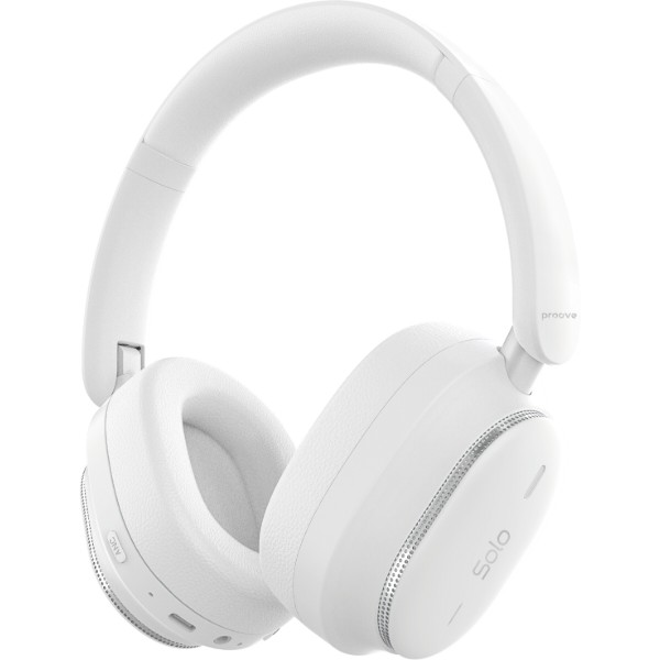 Фото - Наушники накладные беспроводные Proove Solo with ANC (APP) White (HPSL0001AP02)