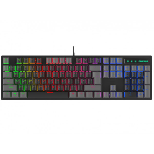 Фото - Клавіатура дротова ігрова GamePro LED USB (MK105R)