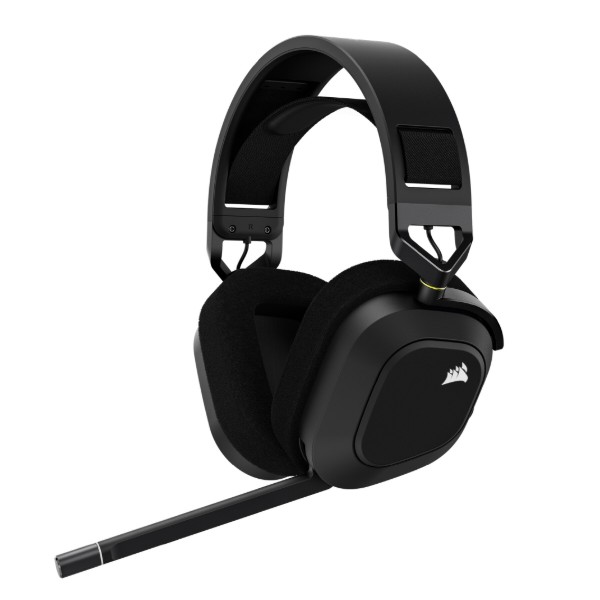 Фото - Гарнітура бездротова ігрова Corsair HS80 RGB Wireless Headset, Carbon (CA-9011235-EU)
