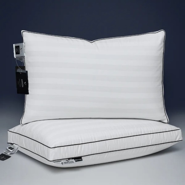 Фото - Подушка стандартна MirSon шовкова 1264 Royal Pearl Deluxe Silk Kapok Висока 50х70 см (2200001518636)