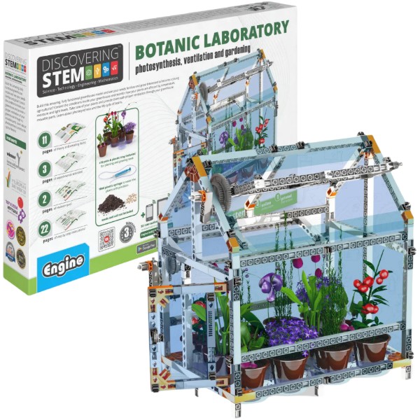 Фото - Пластиковый конструктор Engino Stem Ботаническая лаборатория (мини теплица) (STEM47)
