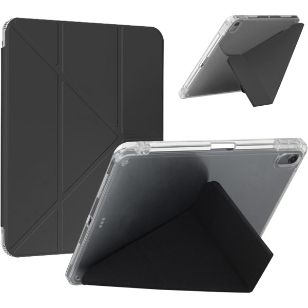 Фото - Чохол для планшета BeCover Ultra Slim Origami Transparent з кріпленням Apple iPad Air 11'' (M2)/iPad Air 11'' (M3) Black (711389)