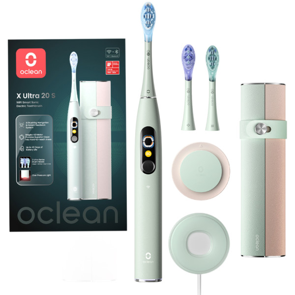 Фото - Зубна щітка електрична Oclean X Ultra 20 Set Electric Toothbrush Green (6970810557091)