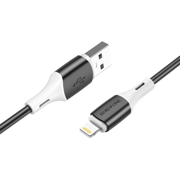 Фото - Кабель BOROFONE BX79 USB to iP 2.4A, 1m Black (6974443384741) Фото - Кабель BOROFONE BX79 USB to iP 2.4A, 1m Black (6974443384741)