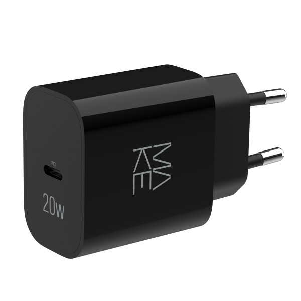 Фото - Мережевий зарядний пристрій MAKE 20W PD Black (MCW-2011BK)