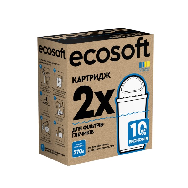 Фото - Картридж для фильтра-кувшина Ecosoft комплект Улучшенный 2 шт