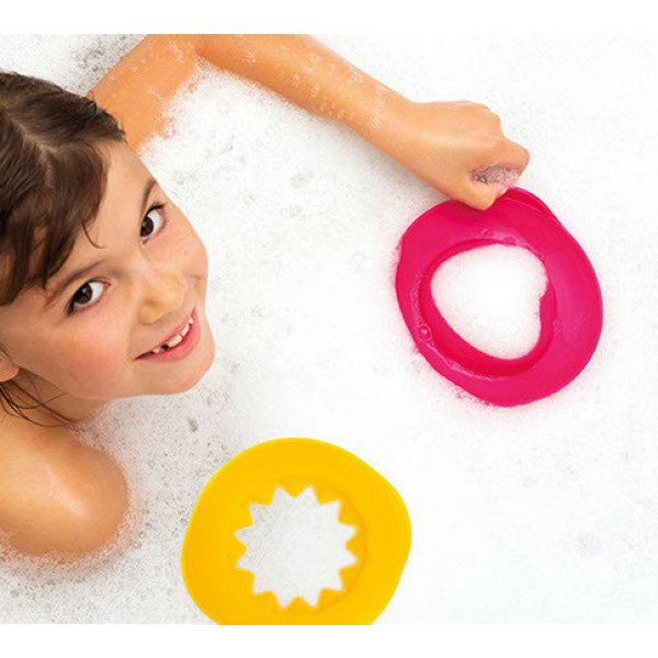 Фото - Іграшка для ванної Quut Чарівні формочки "Sunny Love" (колір рожевий + жовтий) (170495)