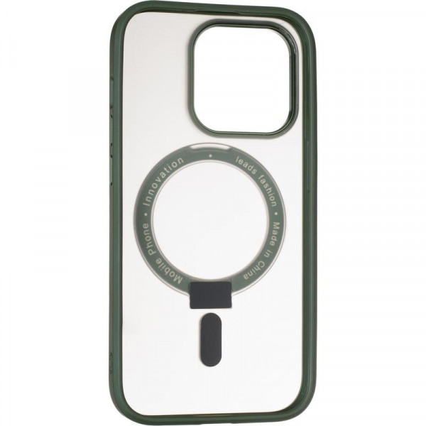Фото - Чохол для смартфону Gelius Bumper Case MagSafe Stand for iPhone 14 Pro Green (94467)
