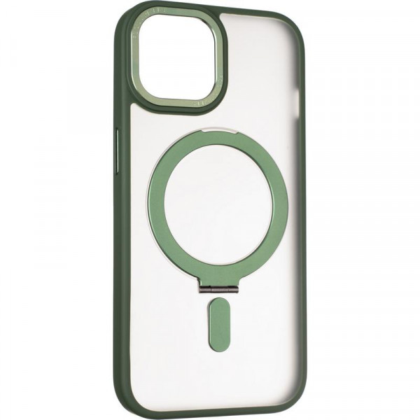 Фото - Чохол для смартфону Gelius Bumper Case MagSafe Stand for iPhone 15 Green (94470)