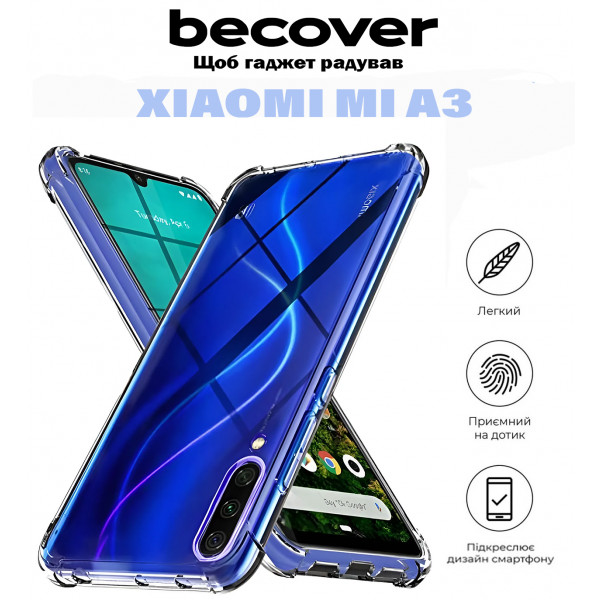 Фото - Чохол для смартфону BeCover Anti-Shock for Xiaomi Mi A3 Clear (711034)