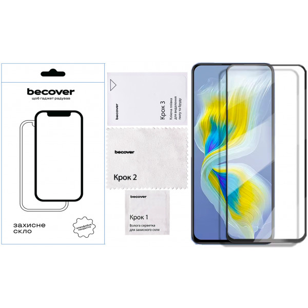 Фото - Захисне скло для смартфону BeCover for Infinix Smart 9 (X6532) Black (712347)