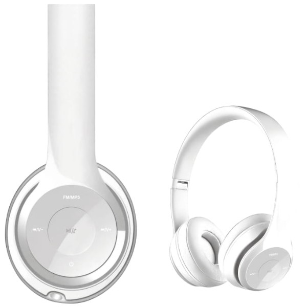 Фото - Навушники повнорозмірні бездротові FREESTYLE HEADSET BLUETOOTH White (FH0915W)