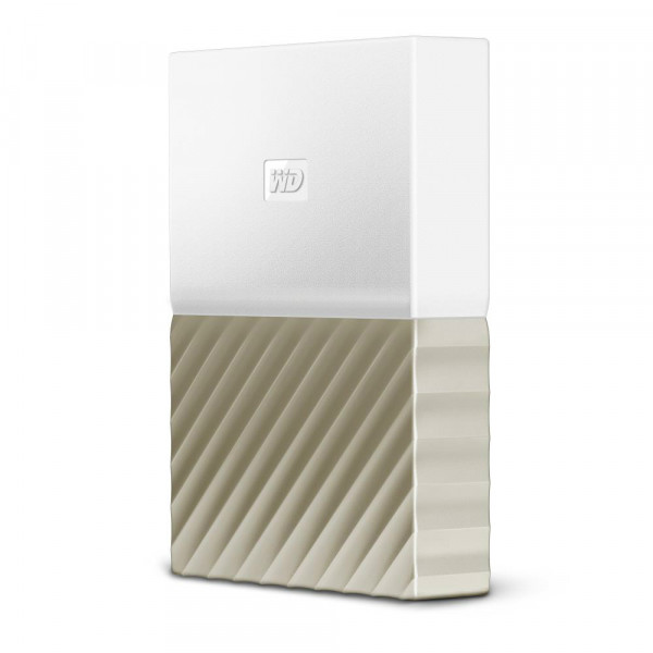 Фото - Жорсткий диск зовнішній Western Digital My Passport Ultra 4TB White-Gold (WDBFKT0040BGD-WESN)