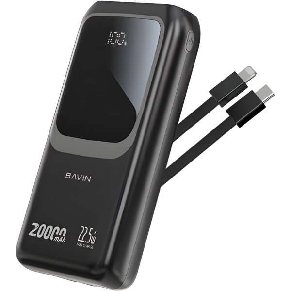 Фото - Батарея мобильная Bavin PC1030S 20000 mAh FAST CHARGING 22.5W Black (Y-PC1030S BK)