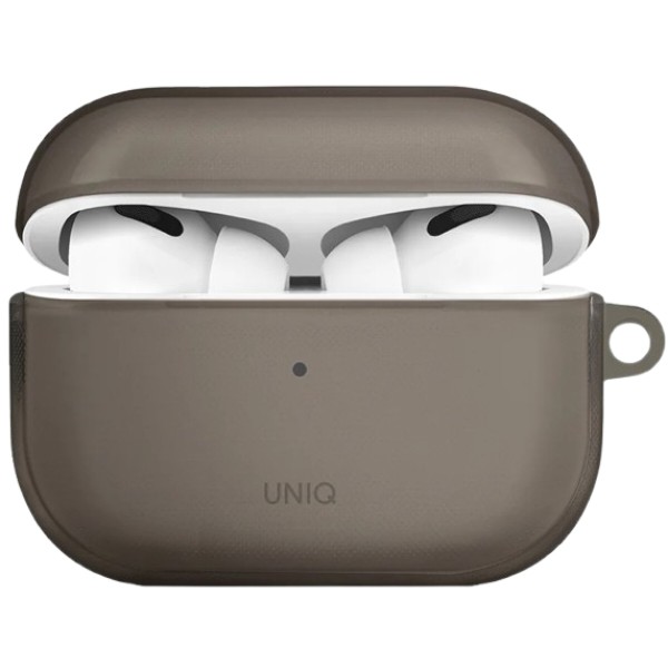 Фото - Чохол для навушників Uniq Glase AirPods Pro 2 gen (2022/2023) Glossy smoke (8886463683590)