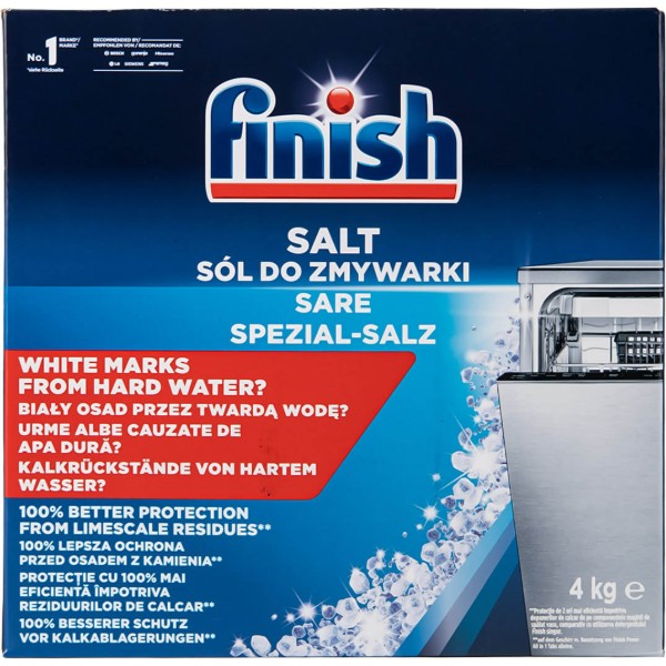 Фото - Сіль для посудомийної машини Finish Calgonit Salt Засіб для пом'якшення води 4 кг