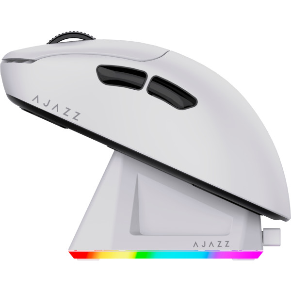 Фото - Мышь беспроводная игровая Ajazz AJ179P MC Charging Dock Wireless White (AJ179P-MC-W)