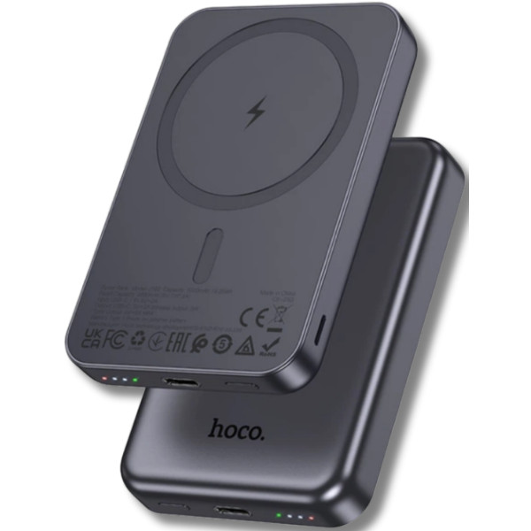 Фото - Батарея мобільна HOCO J160 Original Magnetic Wireless 5W (5000 mAh) Black (714868)
