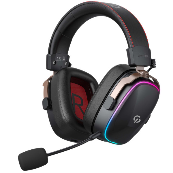 Фото - Гарнітура бездротова ігрова GamePro Asgard Valkyria RGB Tri-Mod (HSW249B)