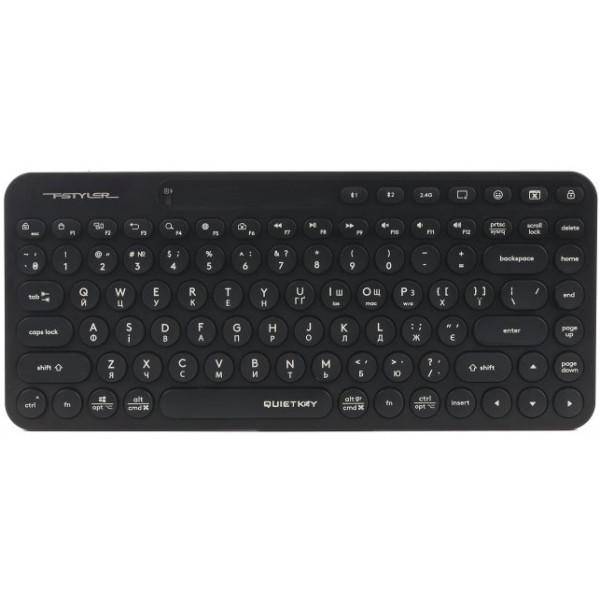 Фото - Клавіатура бездротова A4tech FBK36C AS (Black)