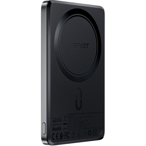 Фото - Батарея мобільна AceFast Magnetic Wireless 5000mAh 18W PD (6974316283386)