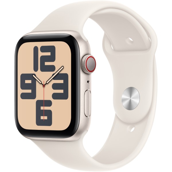 Фото - Смарт-часы Apple Watch SE GPS + eSIM 44mm Starlight Aluminium Case with Starlight Sport Band - M/L
