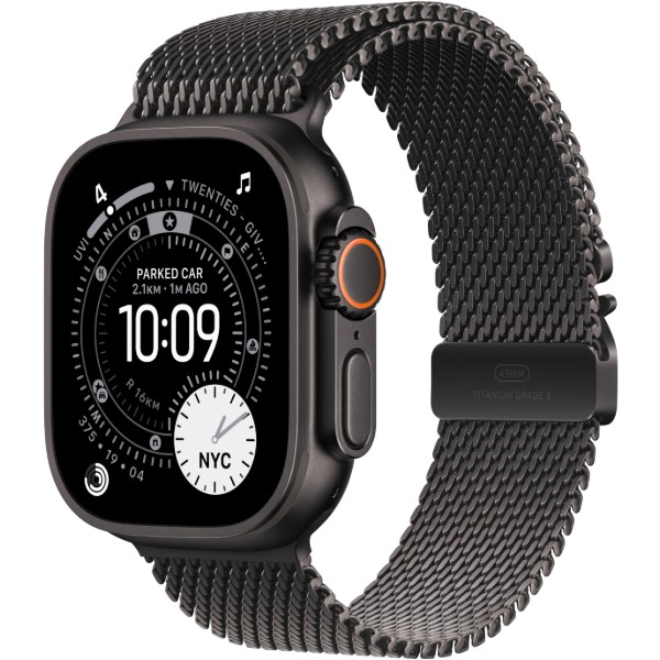 Фото - Смарт-часы Apple Watch Ultra 3 GPS + eSIM 49mm Black Titanium Case with Black Titanium Milanese Loop - S Фото - Смарт-часы Apple Watch Ultra 3 GPS + eSIM 49mm Black Titanium Case with Black Titanium Milanese Loop - S