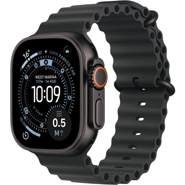 Фото - Смарт-годинник Apple Watch Ultra 3 GPS + eSIM 49mm Black Titanium Case with Black Ocean Band Фото - Смарт-годинник Apple Watch Ultra 3 GPS + eSIM 49mm Black Titanium Case with Black Ocean Band