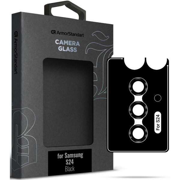 Фото - Захисне скло для смартфону Armorstandart для камери Supreme Black Icon for Samsung S24 Black (ARM76607)