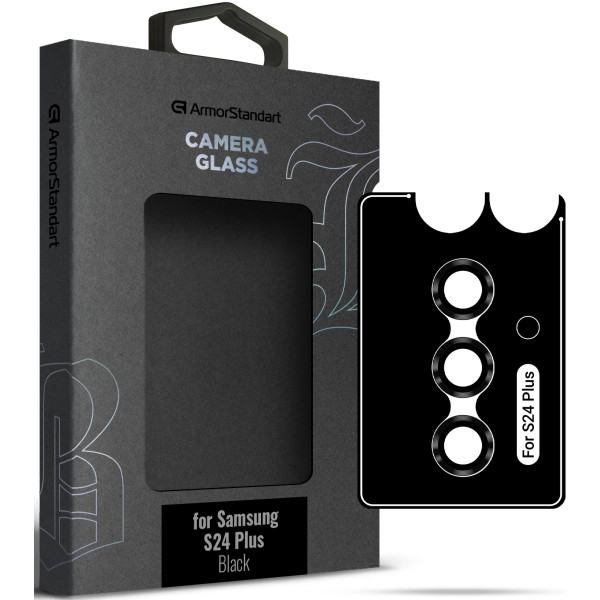 Фото - Захисне скло для смартфону Armorstandart для камери Supreme Black Icon for Samsung S24 Plus Black (ARM76611)