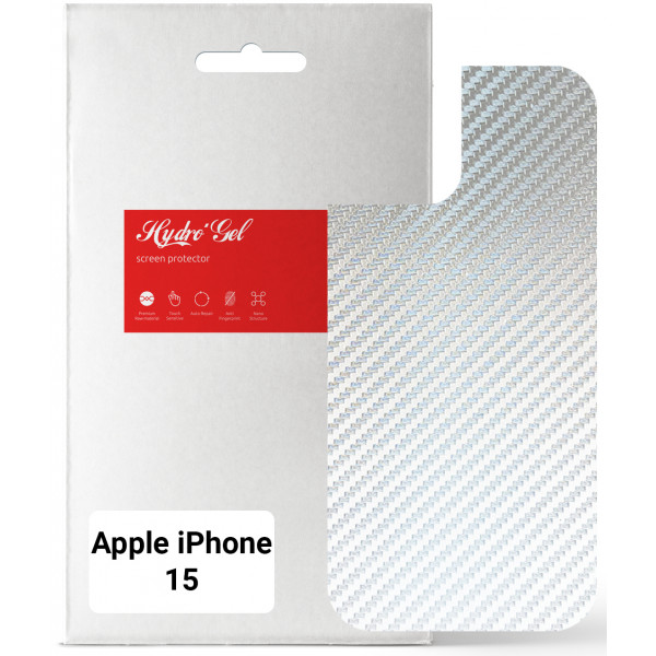 Фото - Захисна плівка для смартфону Armorstandart на задню панель for Apple iPhone 15 Carbone Silver (ARM71897)