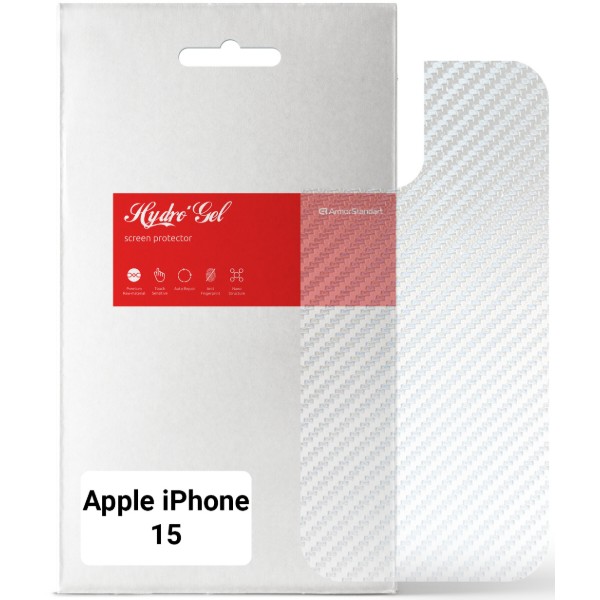 Фото - Защитная пленка для смартфона Armorstandart на заднюю панель for Apple iPhone 15 Carbone Transparent (ARM71898)
