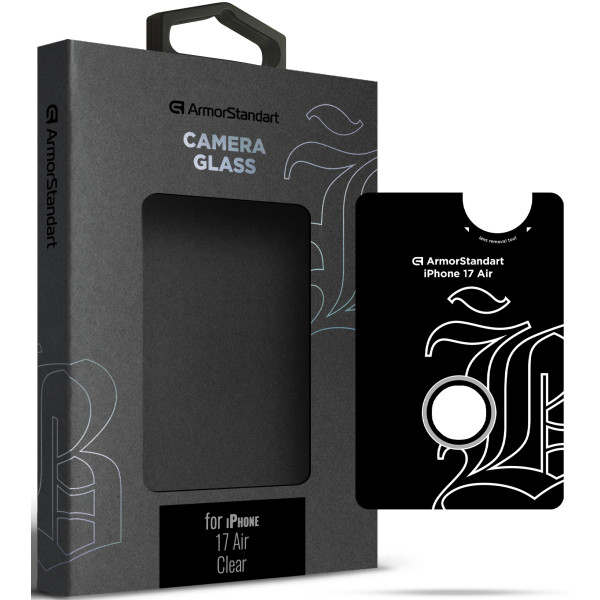Фото - Захисне скло для смартфону Armorstandart для камери Supreme BI for iPhone 17 Air Clear (ARM86452) Фото - Захисне скло для смартфону Armorstandart для камери Supreme BI for iPhone 17 Air Clear (ARM86452)
