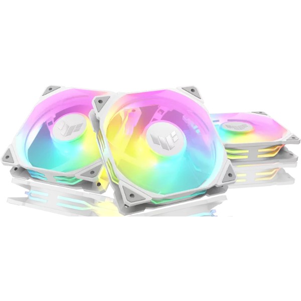 Фото - Корпусний вентилятор Asus TUF GAMING TR120 FAN ARGB WHITE 3IN1