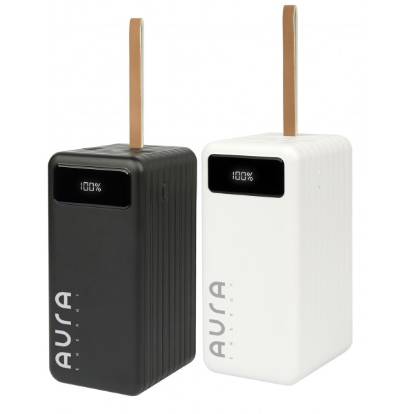 Фото - Батарея мобільна Aura NRG-P100 100000 mAh 22.5W White (PBANRG-P100W)