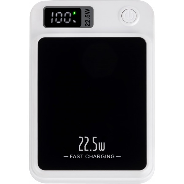 Фото - Батарея мобільна Aura NRG10W 10000 mAh 22.5W Wireless charging White (PBANRG10WW)