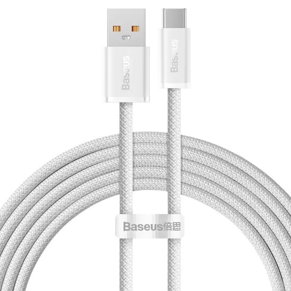 Фото - Кабель Baseus Dynamic Series Fast Charging Type-C 100W 2 m White (CALD000702) Фото - Кабель Baseus Dynamic Series Fast Charging Type-C 100W 2 m White (CALD000702)